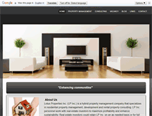 Tablet Screenshot of lotusproperties.ca