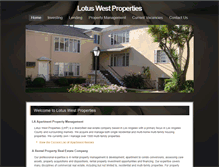 Tablet Screenshot of lotusproperties.com